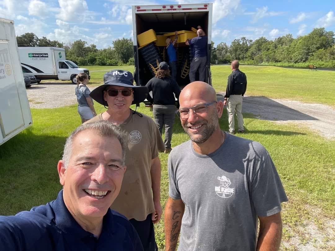 Rotary Florida Districts volunteers at work